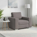 vidaXL Bank Lichtgrijs 100 x 80 x 82 cm Stof