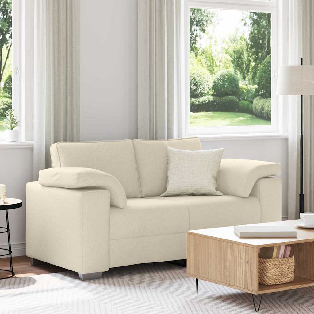 vidaXL Bank 3 pcs Beige 219 x 80 x 82 cm Linnenmix Stoffen