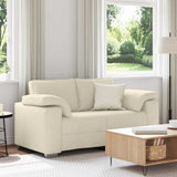 vidaXL Bank 3 pcs Beige 219 x 80 x 82 cm Linnenmix Stoffen