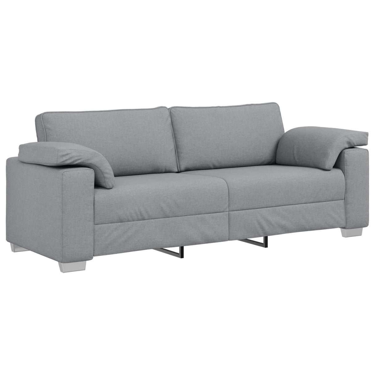 vidaXL Bank Lichtgrijs 100 x 80 x 82 cm Stof