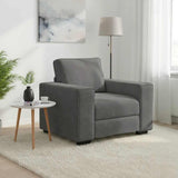 vidaXL Fauteuil 100x77x82 cm fluweel lichtgrijs