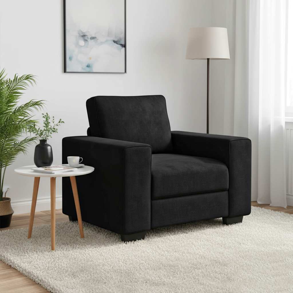 vidaXL Fauteuil 100x77x82 cm fluweel lichtgrijs
