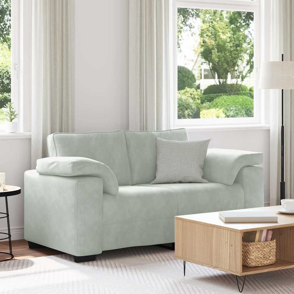 vidaXL Fauteuil 100x77x82 cm fluweel lichtgrijs