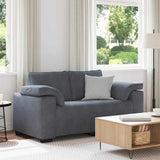 vidaXL Fauteuil 100x77x82 cm fluweel lichtgrijs