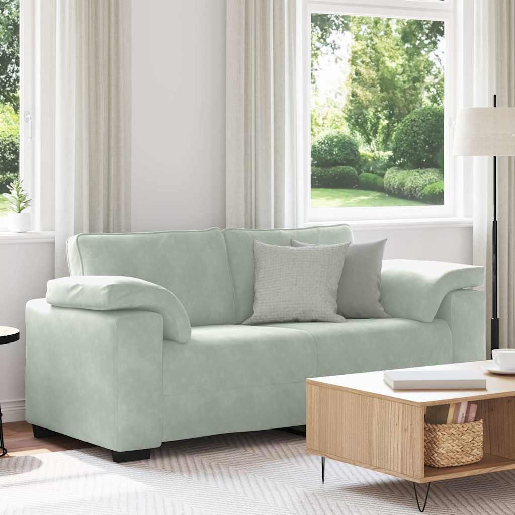 vidaXL Fauteuil 100x77x82 cm fluweel lichtgrijs