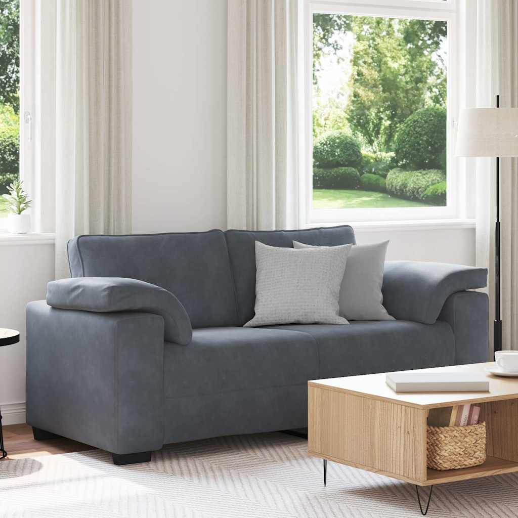 vidaXL Fauteuil 100x77x82 cm fluweel lichtgrijs