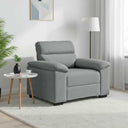 vidaXL Armchair 100x81x84 cm fabric light grey