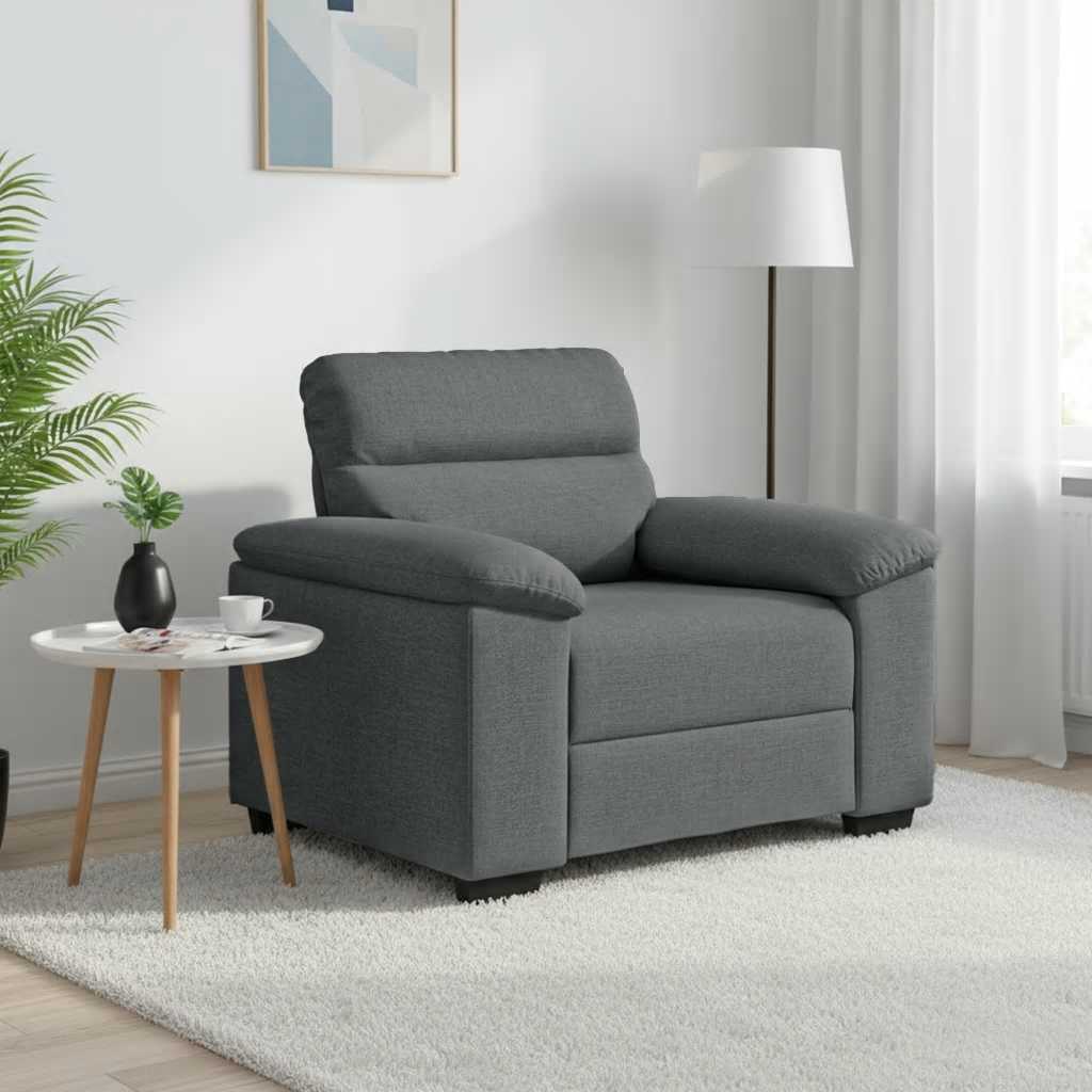 vidaXL Armchair 100x81x84 cm fabric light grey