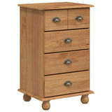 vidaXL Ladeblok ASKIM Bruin 45,8 x 40 x 79 cm Massief grenenhout