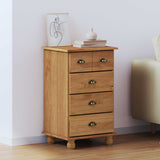 vidaXL Ladeblok ASKIM Bruin 45,8 x 40 x 79 cm Massief grenenhout