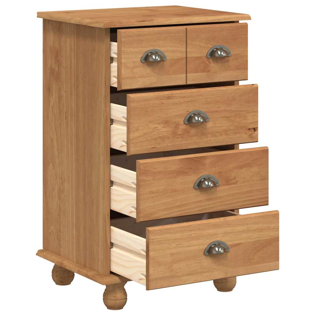 vidaXL Ladeblok ASKIM Bruin 45,8 x 40 x 79 cm Massief grenenhout