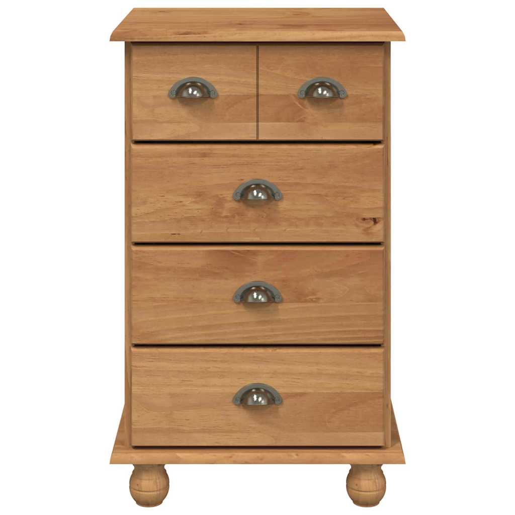 vidaXL Ladeblok ASKIM Bruin 45,8 x 40 x 79 cm Massief grenenhout