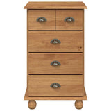 vidaXL Ladeblok ASKIM Bruin 45,8 x 40 x 79 cm Massief grenenhout