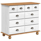 vidaXL Ladeblok ASKIM Bruin 91 x 40 x 79 cm Massief grenenhout