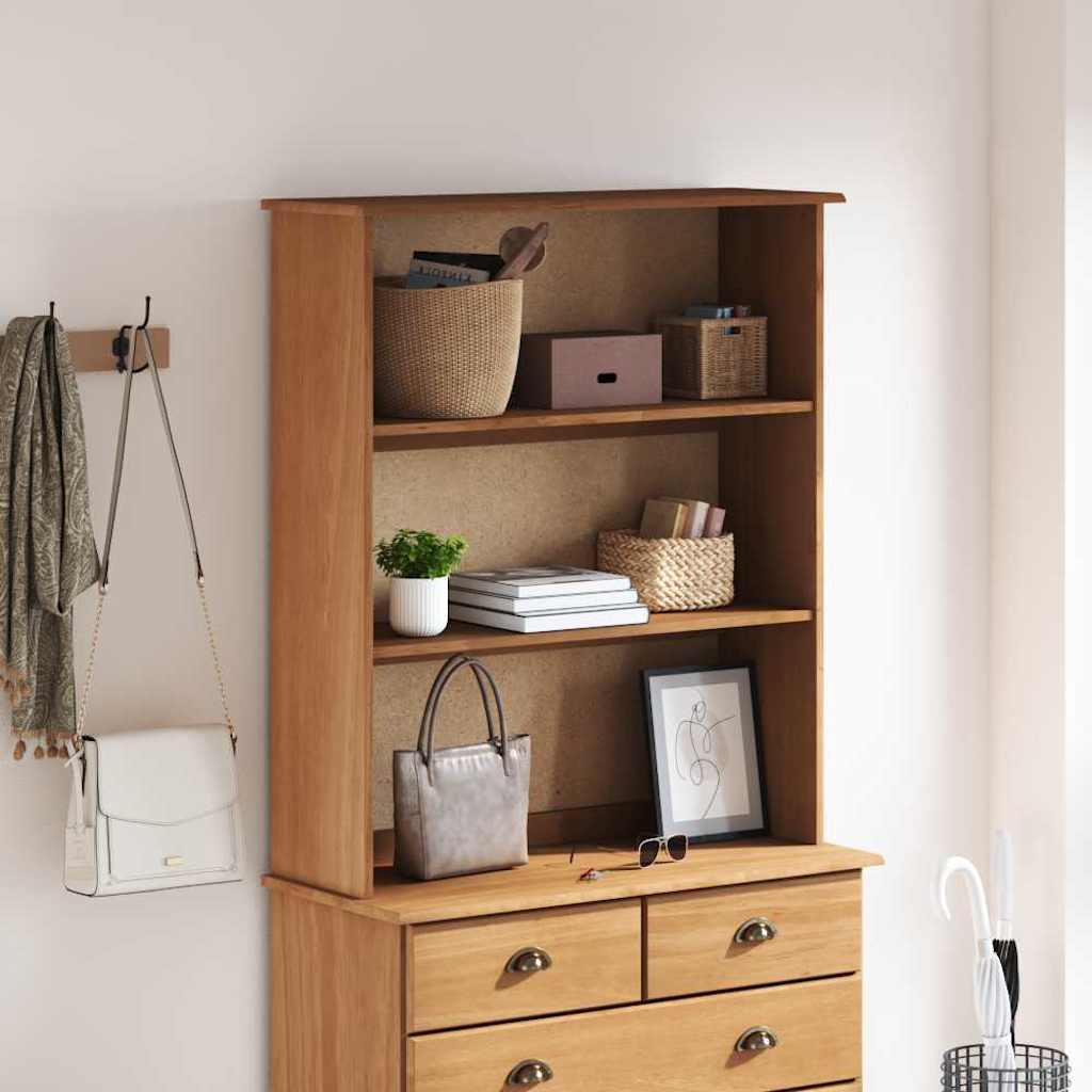 vidaXL Hutch ASKIM 91 x 30 x 104 cm Solid pine wood