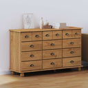 vidaXL Ladeblok ASKIM Bruin 79 x 40 x 133,5 cm Massief grenenhout
