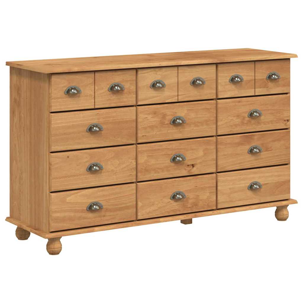 vidaXL Ladeblok ASKIM Bruin 79 x 40 x 133,5 cm Massief grenenhout