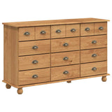 vidaXL Ladeblok ASKIM Bruin 79 x 40 x 133,5 cm Massief grenenhout