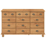vidaXL Ladeblok ASKIM Bruin 79 x 40 x 133,5 cm Massief grenenhout