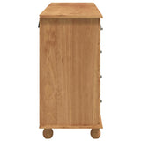 vidaXL Ladeblok ASKIM Bruin 79 x 40 x 133,5 cm Massief grenenhout