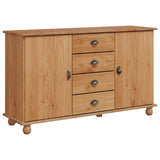 vidaXL Sideboard with Drawer ASKIM 133.5 x 40 x 79 cm Solid Pinewood