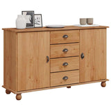 vidaXL Sideboard with Drawer ASKIM 133.5 x 40 x 79 cm Solid Pinewood