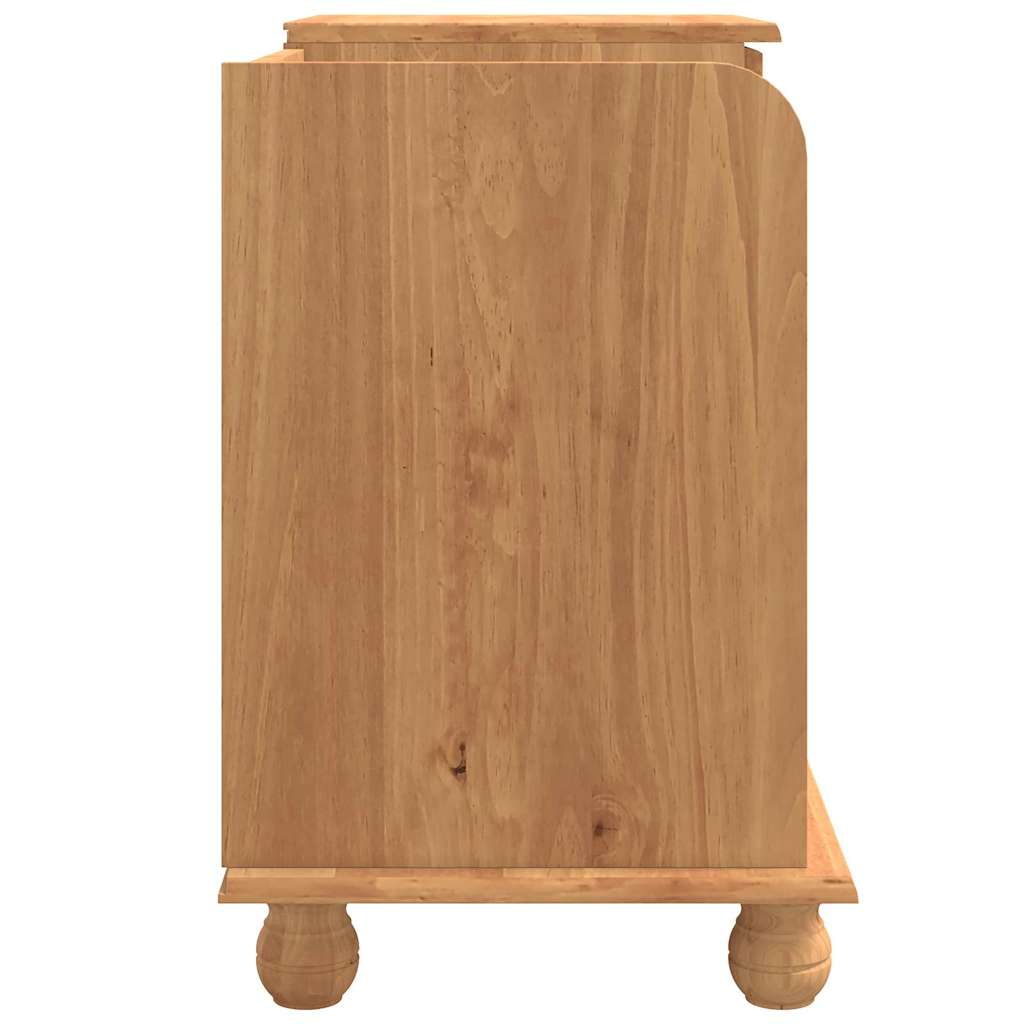 vidaXL Opslagbank ASKIM Bruin 100 x 39 x 62 cm Massief grenenhout