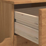 vidaXL Opslagbank ASKIM Bruin 100 x 39 x 62 cm Massief grenenhout