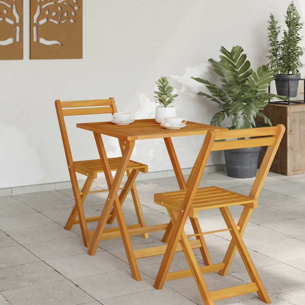 vidaXL Garden Table Natural 60 x 60 x 72 cm Solid Acacia Wood