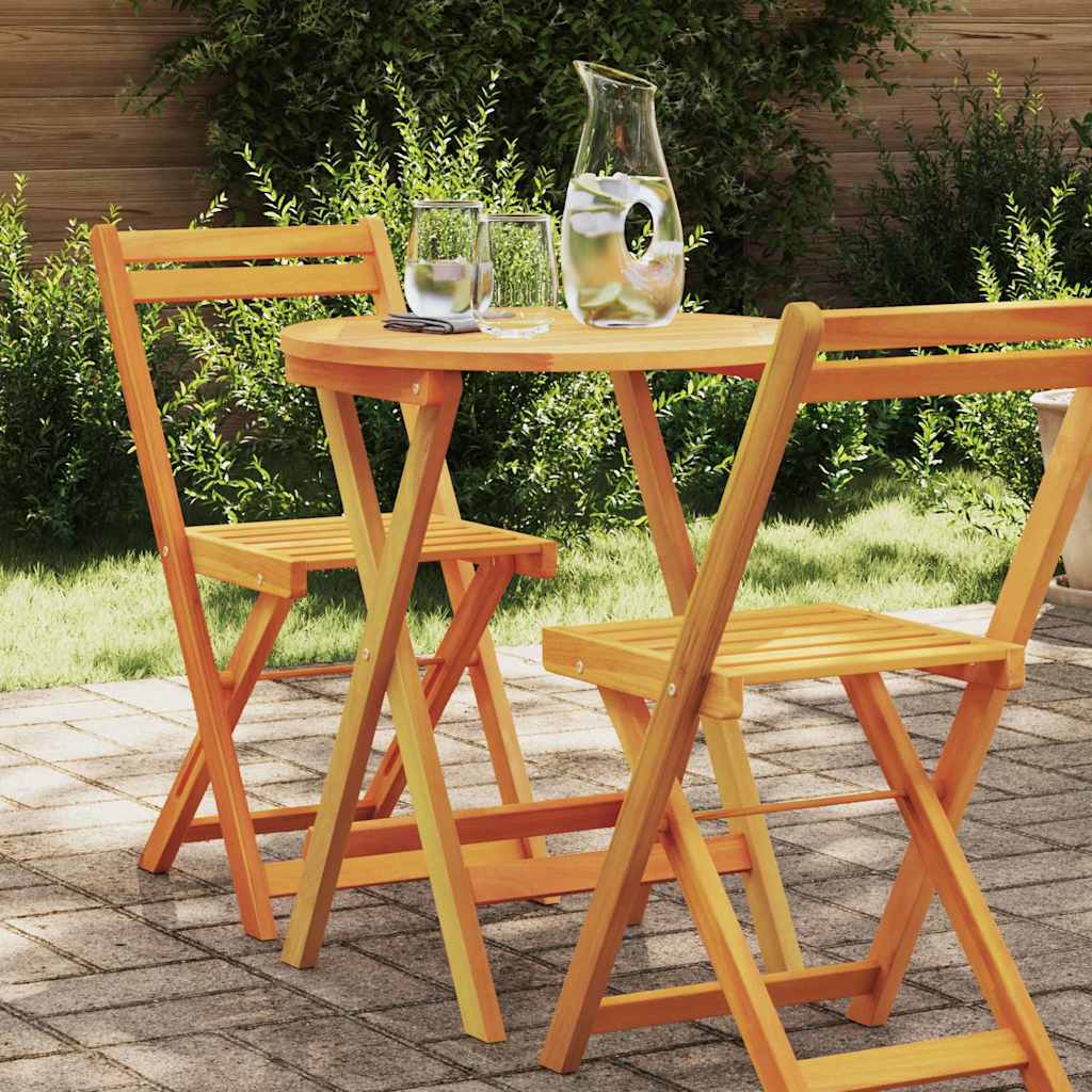 vidaXL Garden Table Natural 60 x 60 x 72 cm Solid Acacia Wood