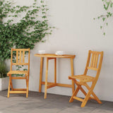 vidaXL Tuinstoel 4 pcs Olie Natuurlijk 40 x 42 x 85 cm