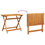 vidaXL Bistroset 5 pcs Olie Natuurlijk Massief Acacia Hout