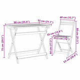 vidaXL Bistroset 5 pcs Olie Natuurlijk Massief Acacia Hout