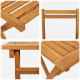 vidaXL Bistroset 5 pcs Olie Natuurlijk Massief Acacia Hout