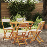 vidaXL Bistroset 5 pcs Olie Natuurlijk Massief Acacia Hout
