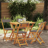 vidaXL Bistroset 5 pcs Olie Natuurlijk Massief Acacia Hout