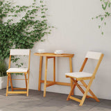 vidaXL Bistroset 3 pcs Olie Natuurlijk Massief Acacia Hout