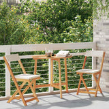 vidaXL Bistroset 3 pcs Olie Natuurlijk Massief Acacia Hout