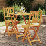 vidaXL Bistroset 3 pcs Olie Natuurlijk Massief Acacia Hout