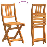 vidaXL Bistroset 3 pcs Olie Natuurlijk Massief Acacia Hout