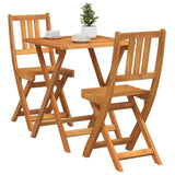 vidaXL Bistroset 3 pcs Olie Natuurlijk Massief Acacia Hout