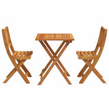 vidaXL Bistroset 3 pcs Olie Natuurlijk Massief Acacia Hout