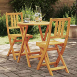 vidaXL Bistroset 3 pcs Olie Natuurlijk Massief Acacia Hout