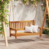 vidaXL Schommelbank Bruin 110 x 56 x 58.5 cm Massief Acacia Hout