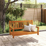 vidaXL Schommelbank Bruin 110 x 56 x 58.5 cm Massief Acacia Hout