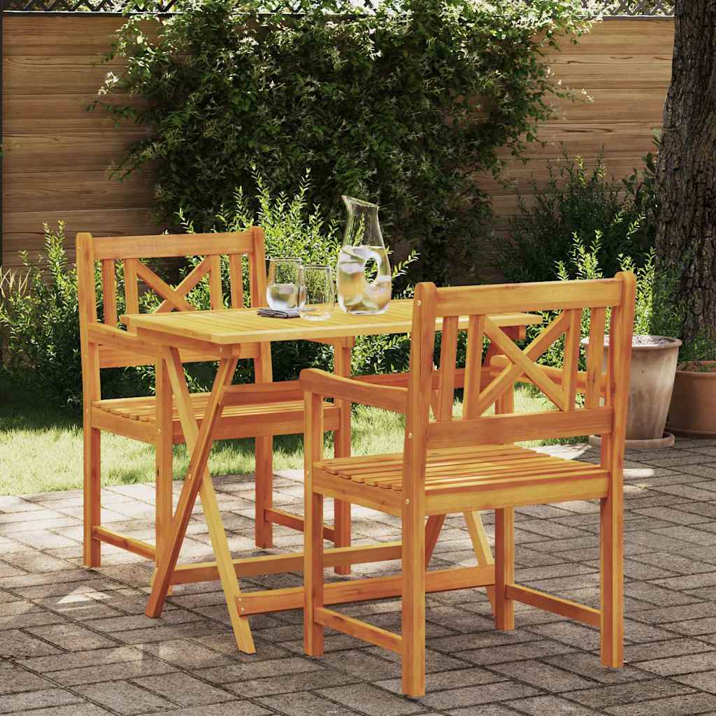vidaXL Tuinstoelen 2 st massief acaciahout