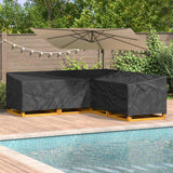 vidaXL Meubelbescherming Zwart 220 x 220 x 80 cm 210D Oxford stof