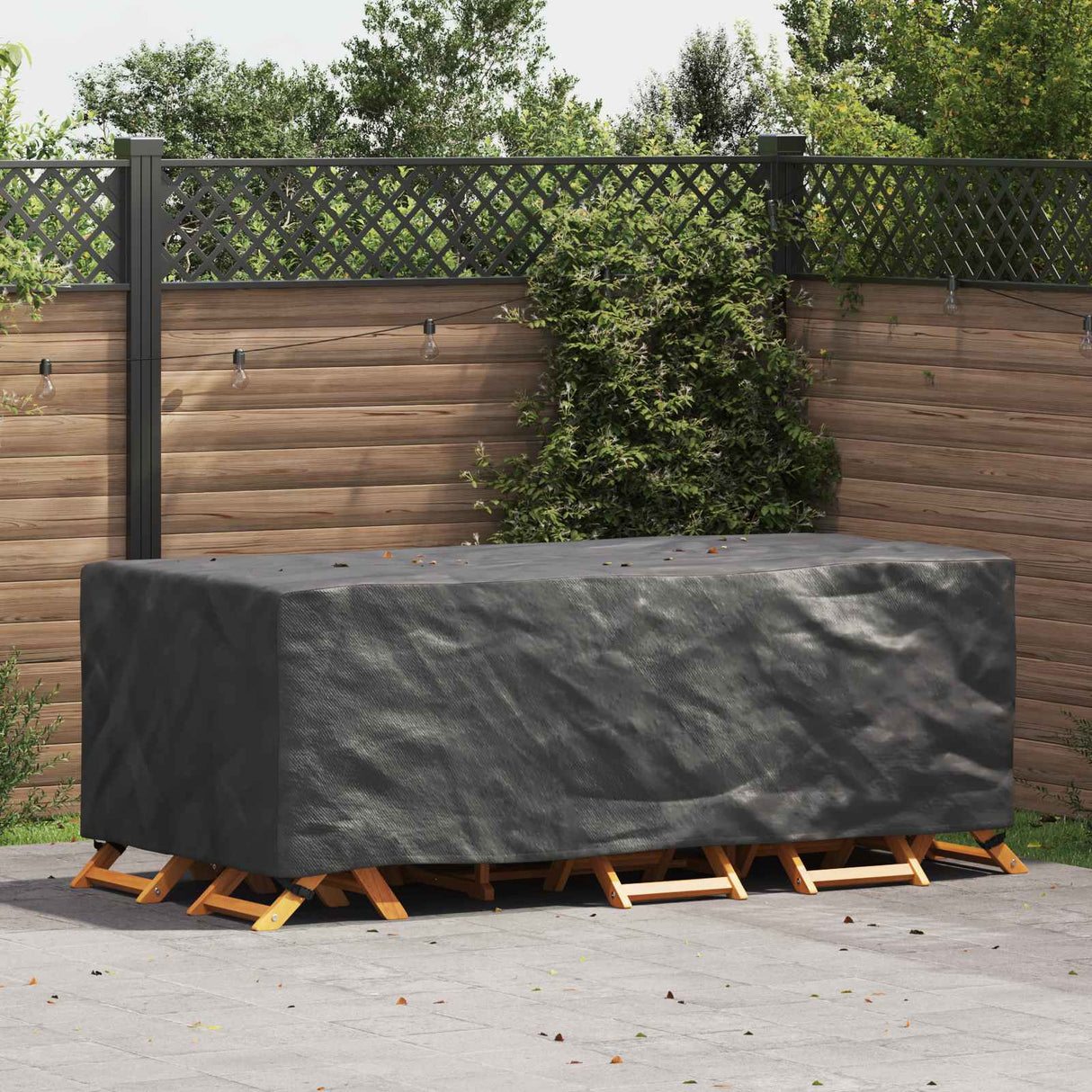 vidaXL Furniture Cover Solid Black 100 x 100 x 70 cm 210D