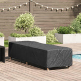 vidaXL Chaises longues Houes Effen Noir 205 x 100 x 70 cm Stof