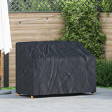 vidaXL Banc de jardin noir 134 x 70 x 65 / 94 cm 210D Oxford Stof